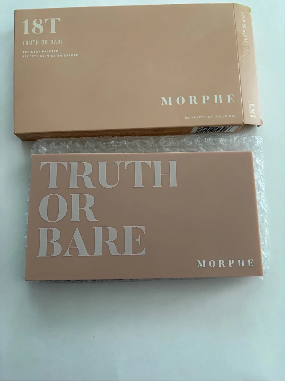 Morphe T18 Truth or Bare eyeshadow palette New in box Neutral blendable shades